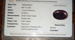  Natural Certified Burma Ruby Gemstone Yaqoot Stone - Whatsap for order
