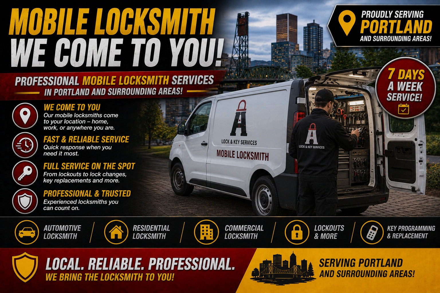  Mobile Locksmith Service In Portland