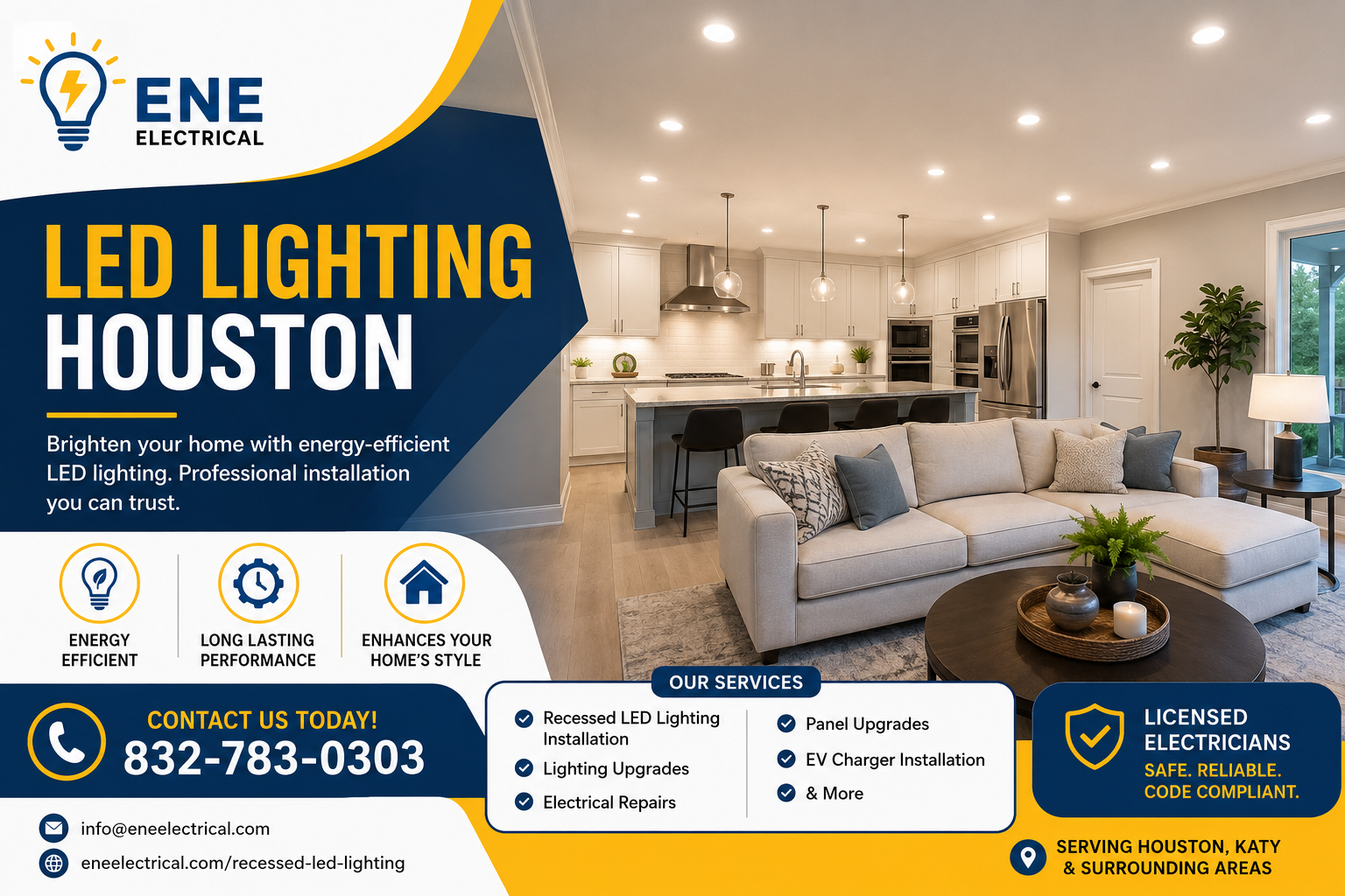  LED Lighting Houston | Recessed Lighting Installation