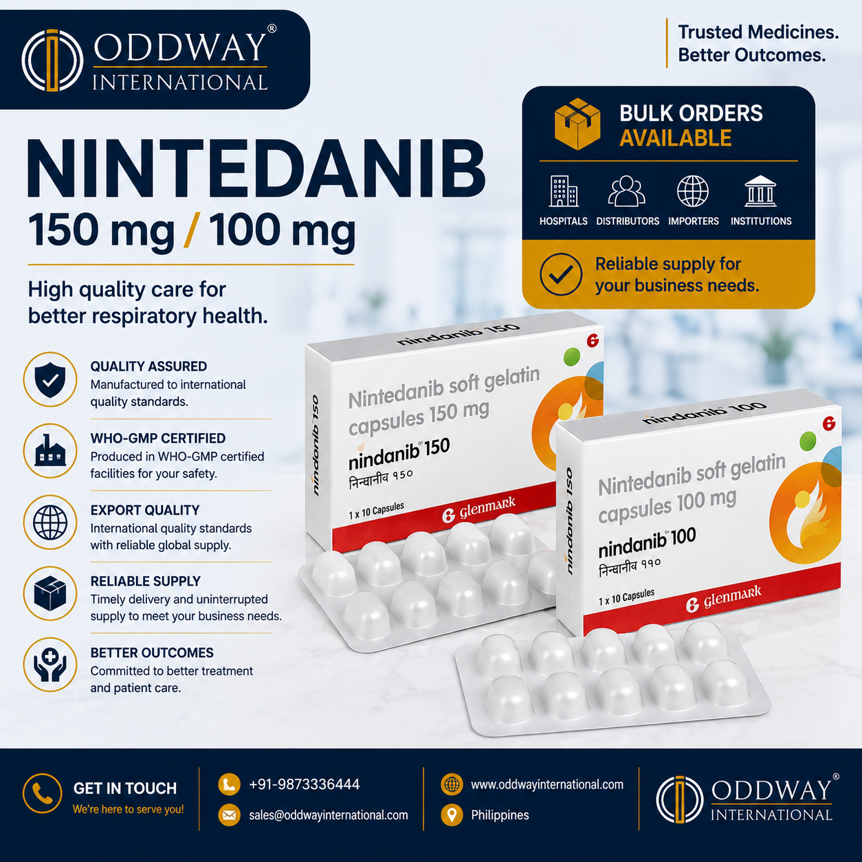  Nintedanib Price Philippines for B2B Bulk Supply - Oddway