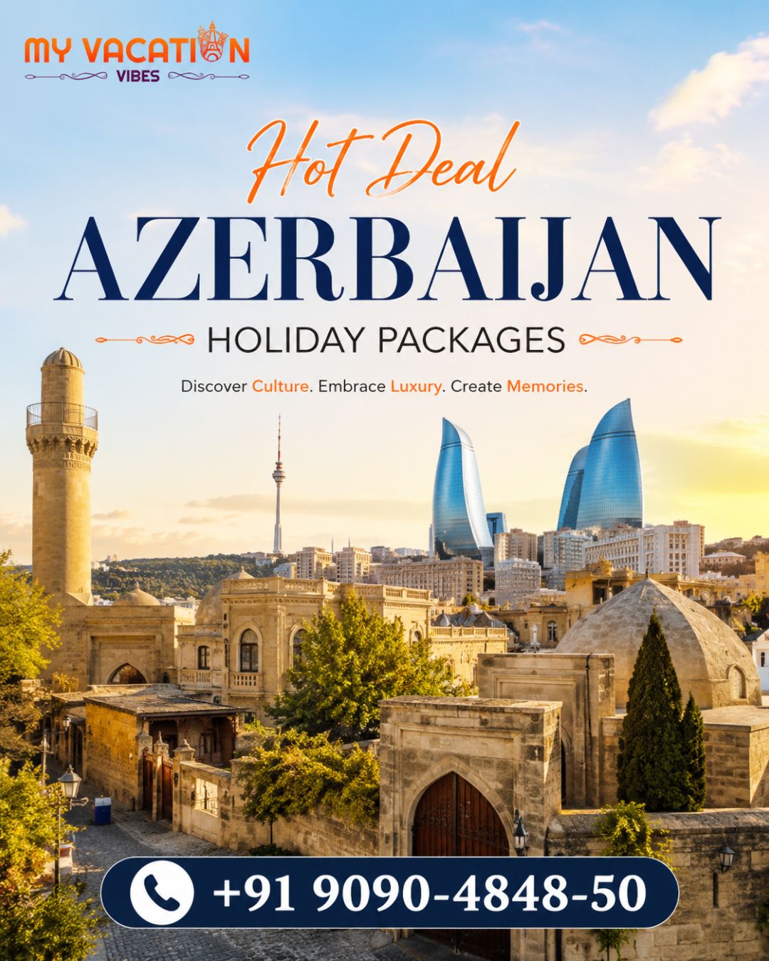  Hot Deal Azerbaijan Holiday Packages +91 9090-4848-50