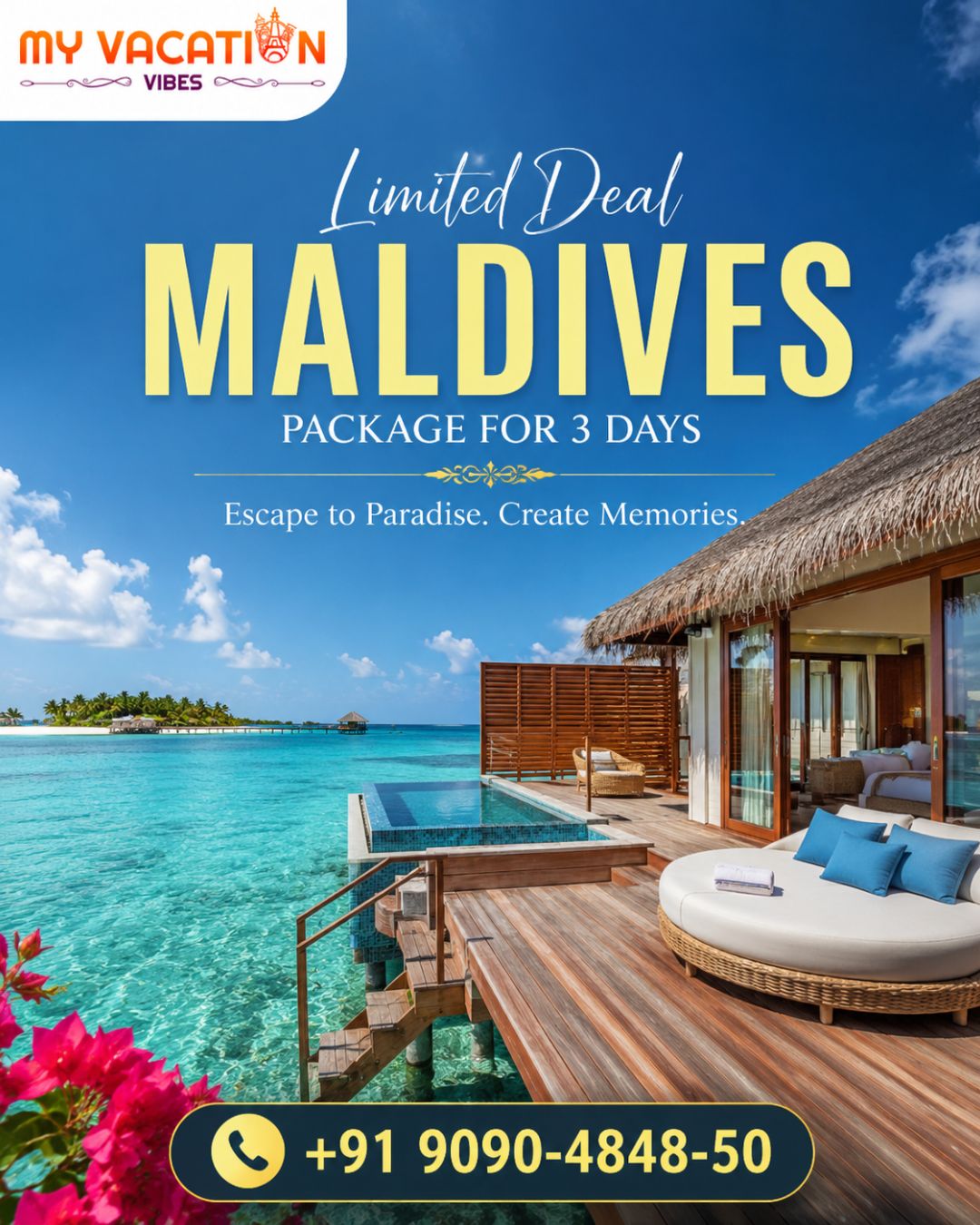  Limited Deal Maldives Package for 3 Days +91 9090-4848-50
