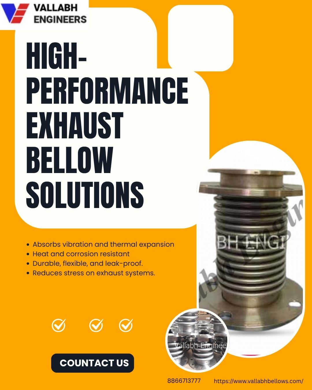  Exhaust Bellow Manufacturer in India | Vallabh Engineers