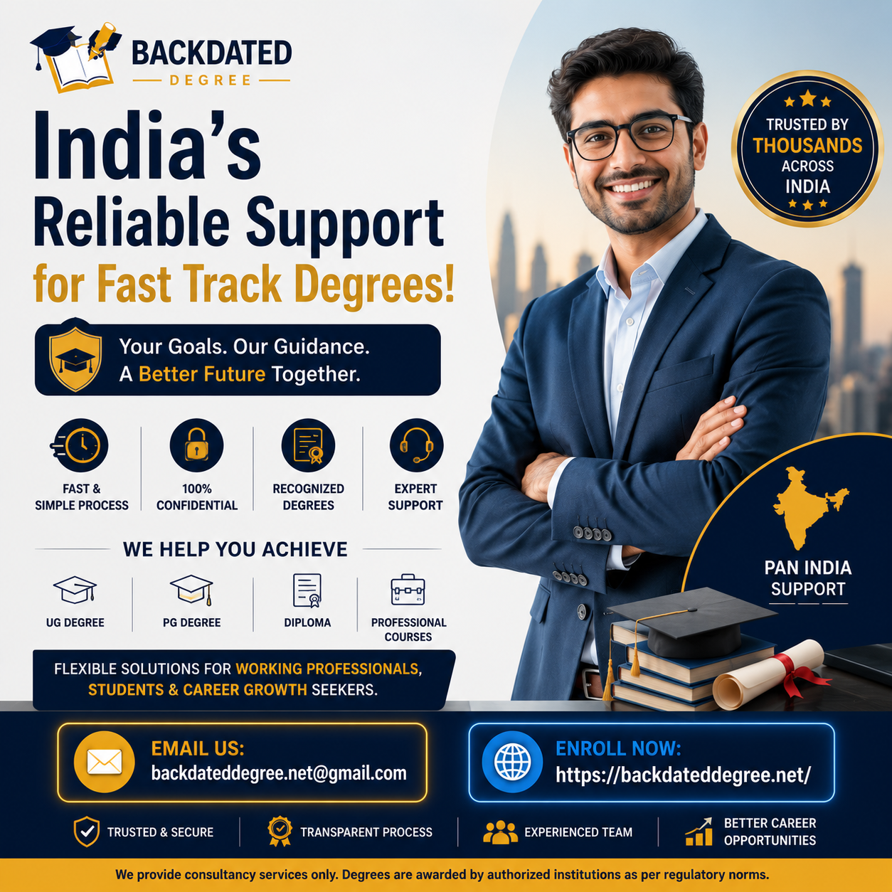  India’s Reliable Support for Fast Track Degrees!