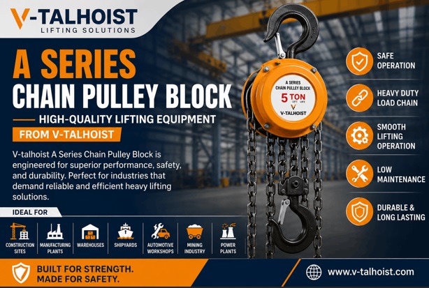  A Series Chain Pulley Block in Mumbai - V-talhoist
