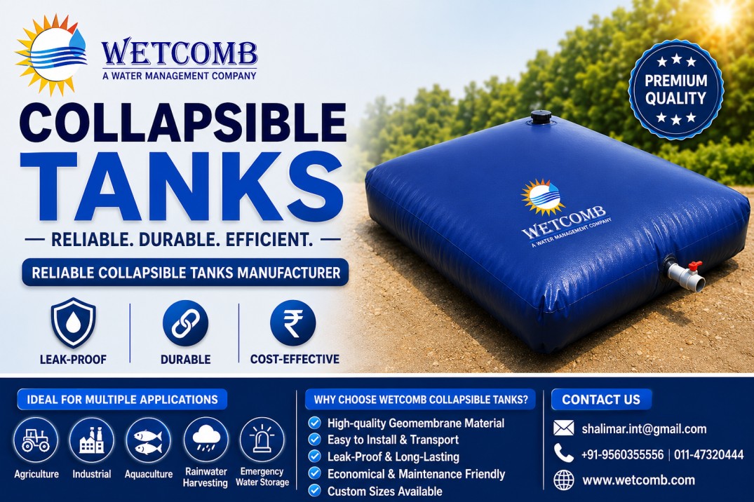  Reliable Collapsible Tanks Manufacturer | Wetcomb