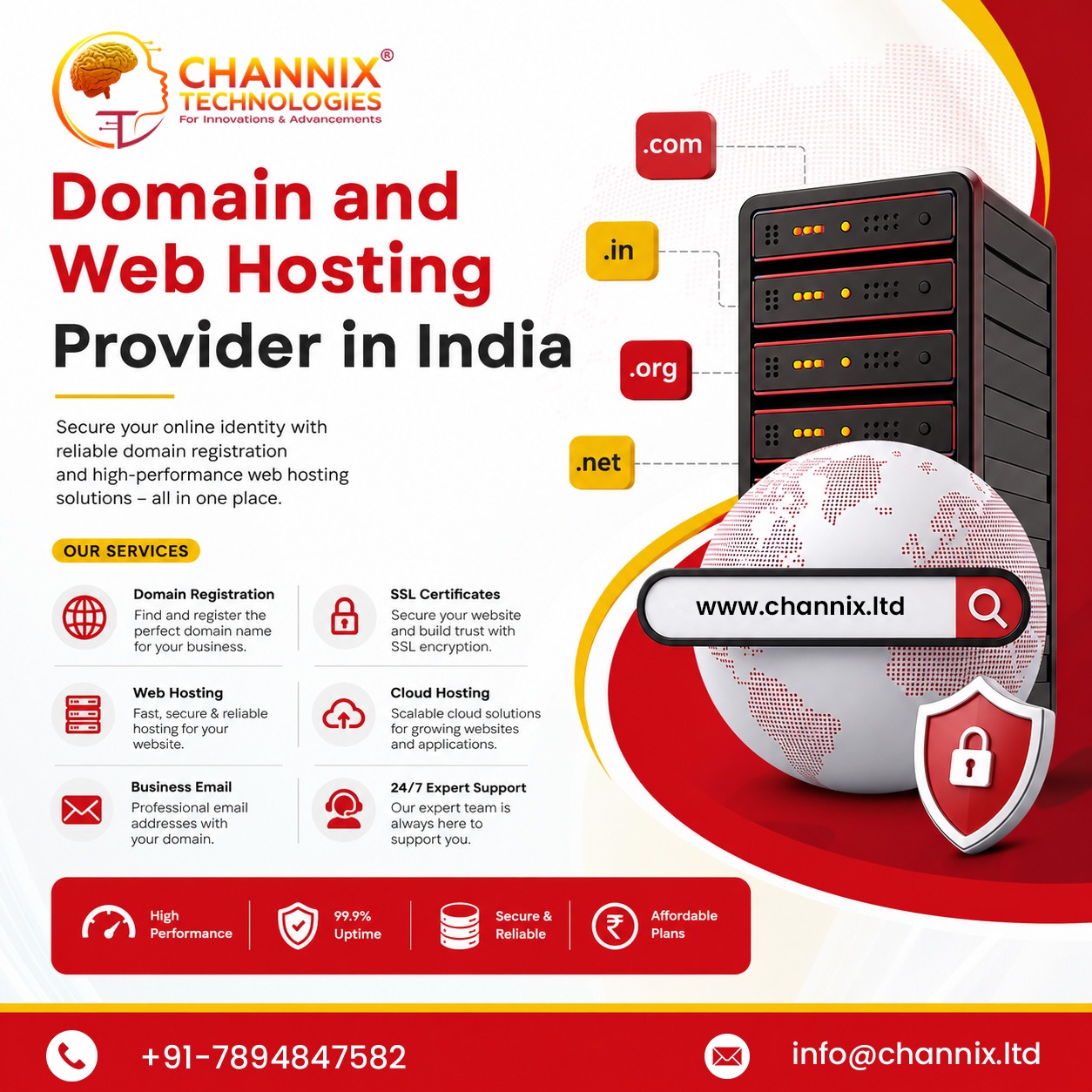  Web Hosting & Server Services – Secure, Reliable & High-Performance Hosting Solutions
