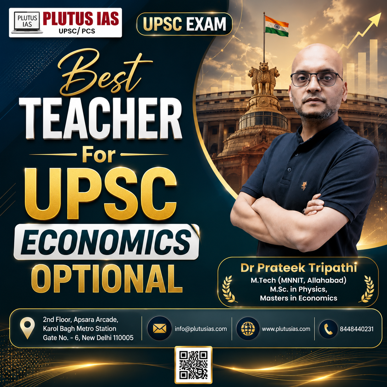  Best Teacher For UPSC Economics Optional - Plutus IAS