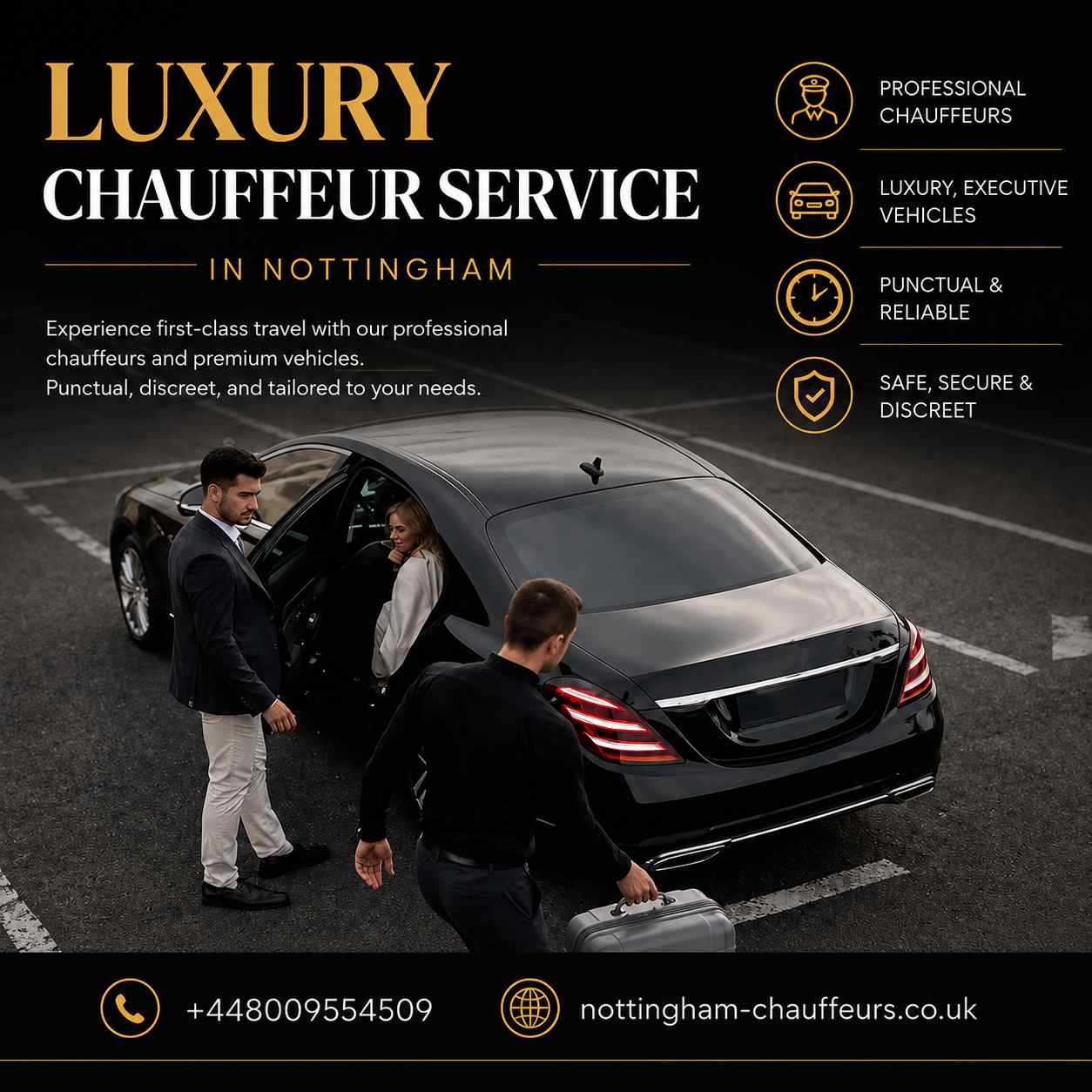  Luxury Chauffeur Service in Nottingham