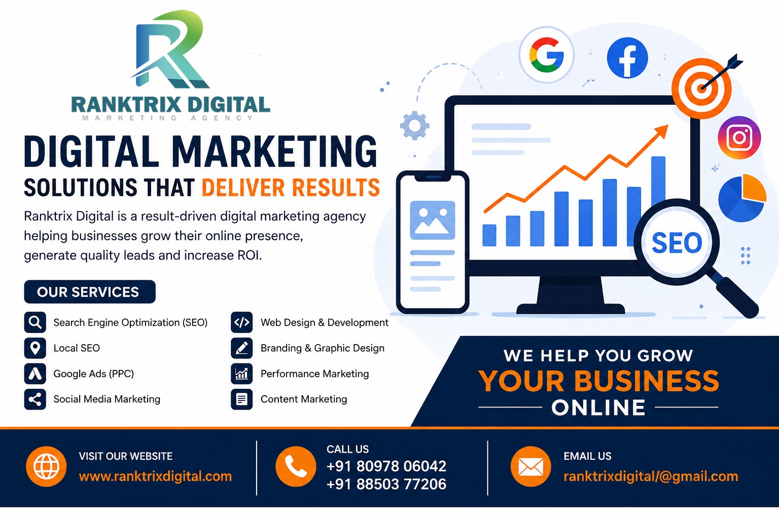  Professional SEO & Digital Marketing Services | Ranktrix Digital