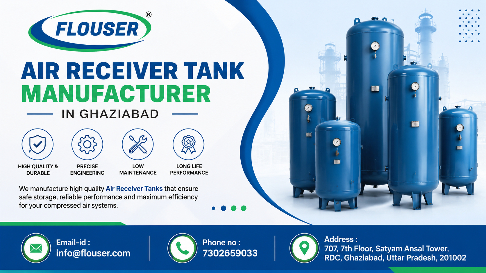  Air Receiver Tank Manufacturer in Ghaziabad