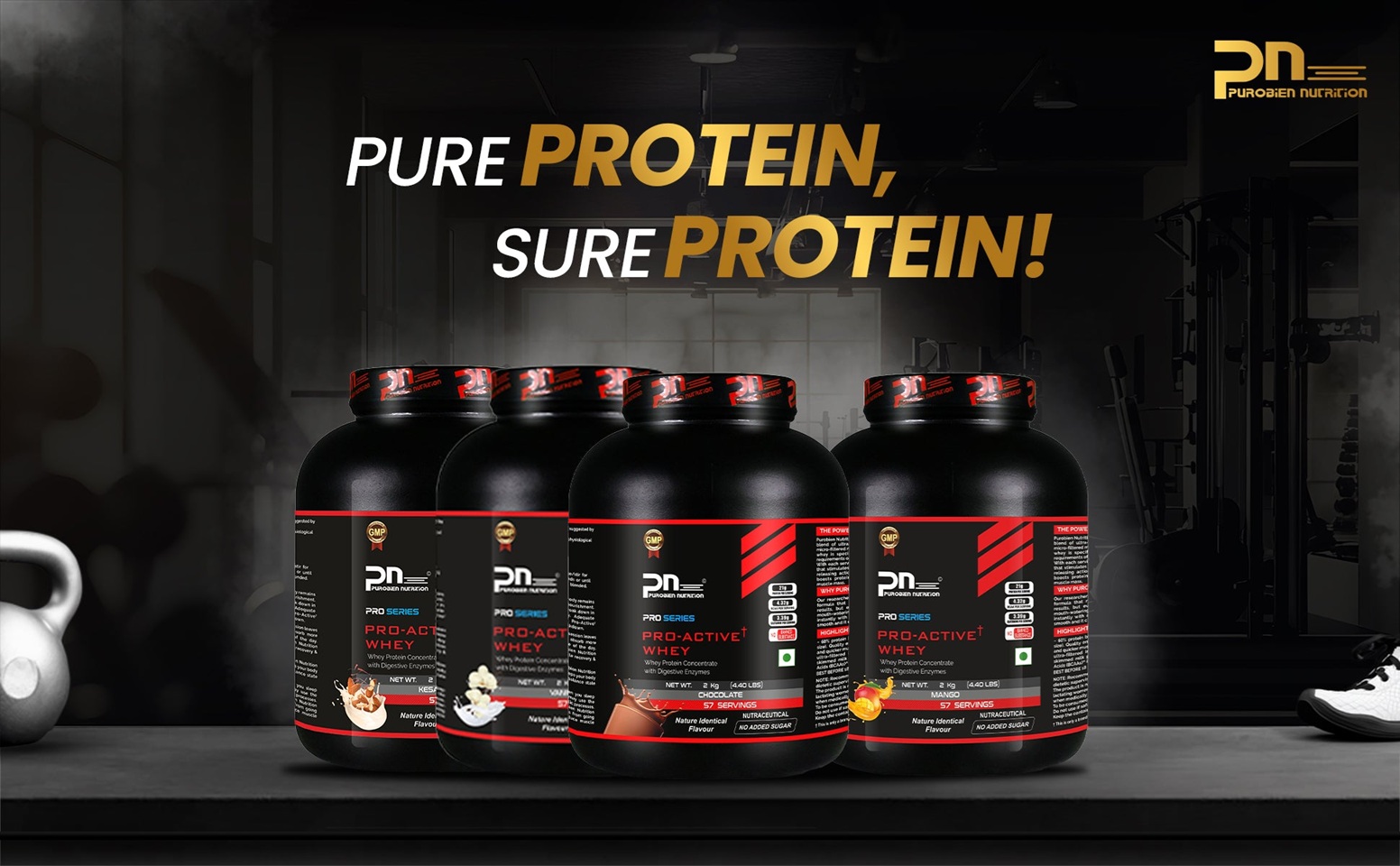  Advanced Whey Protein Supplement for Muscle Gain & Performance | Purobien Nutrition