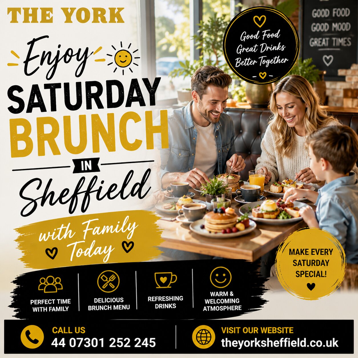  Enjoy Saturday Brunch in Sheffield with Family Today