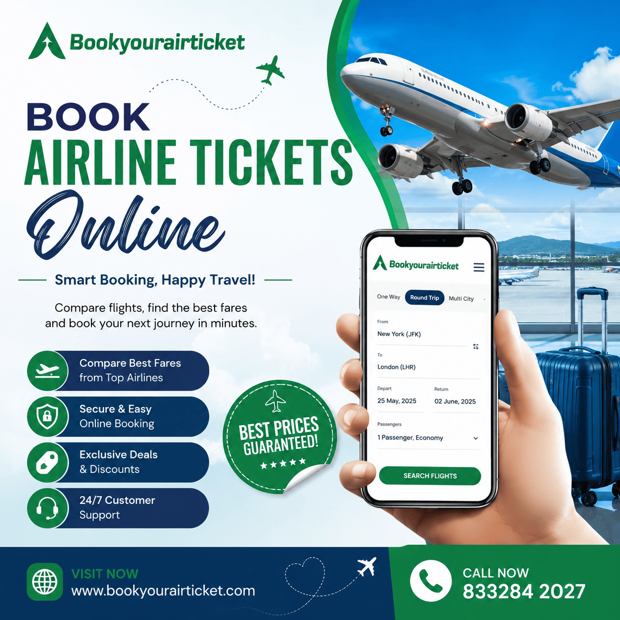  Book Airline Tickets Online with Bookyourairticket