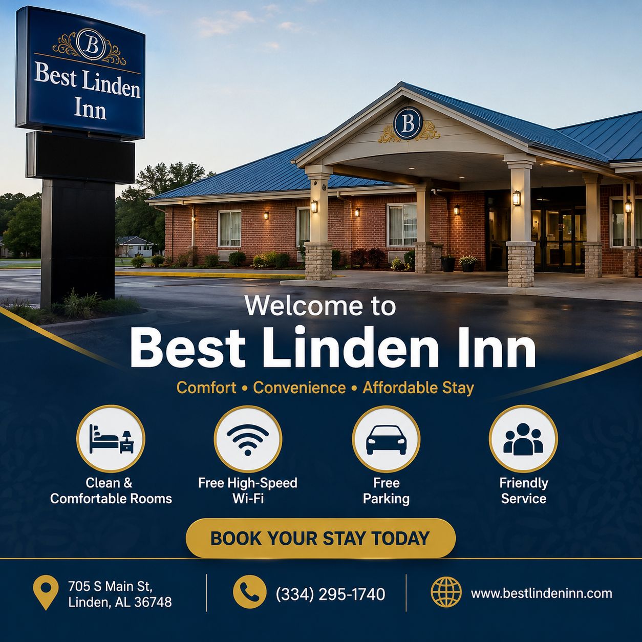  cheap hotels near Linden, AL