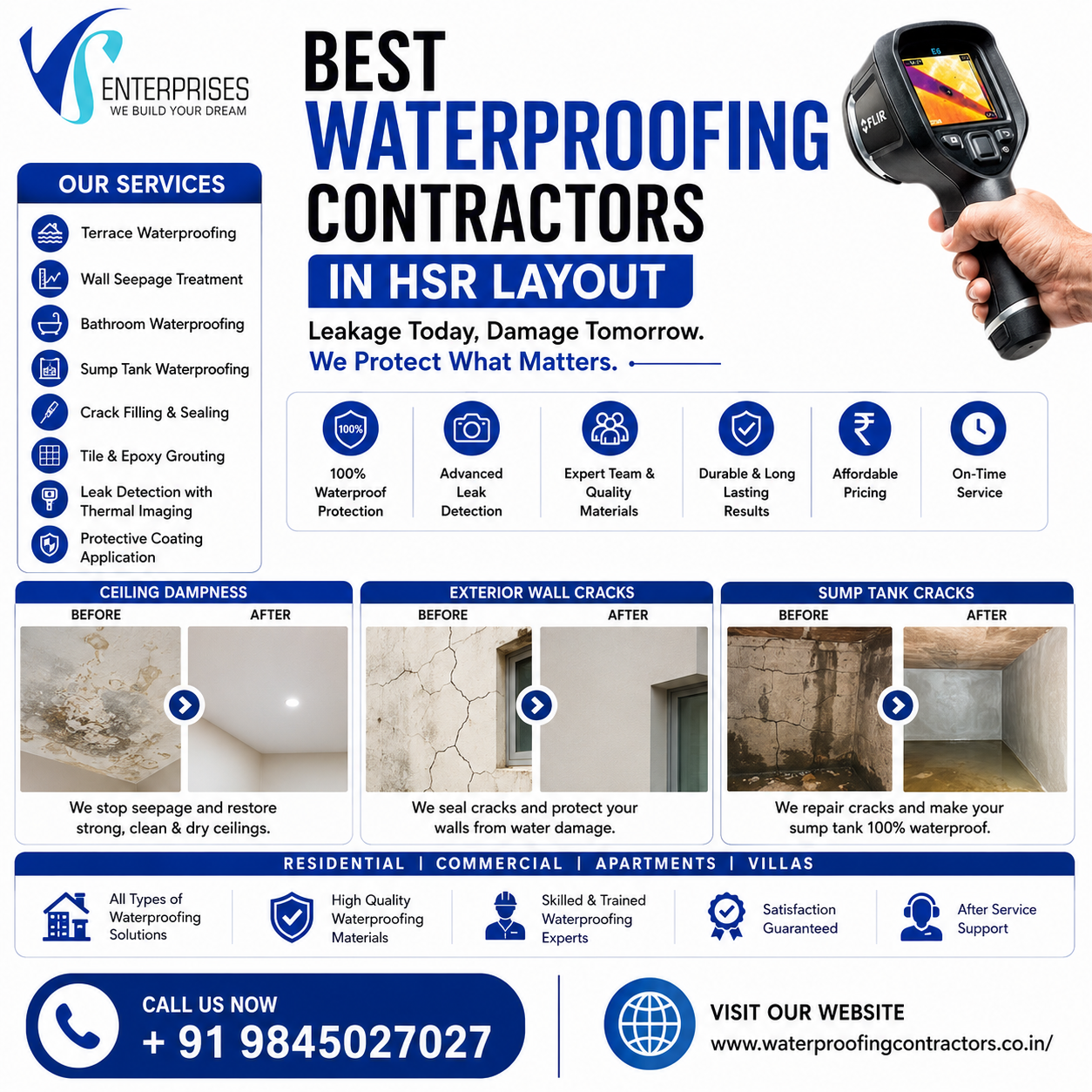  Best Waterproofing Contractors in HSR layout