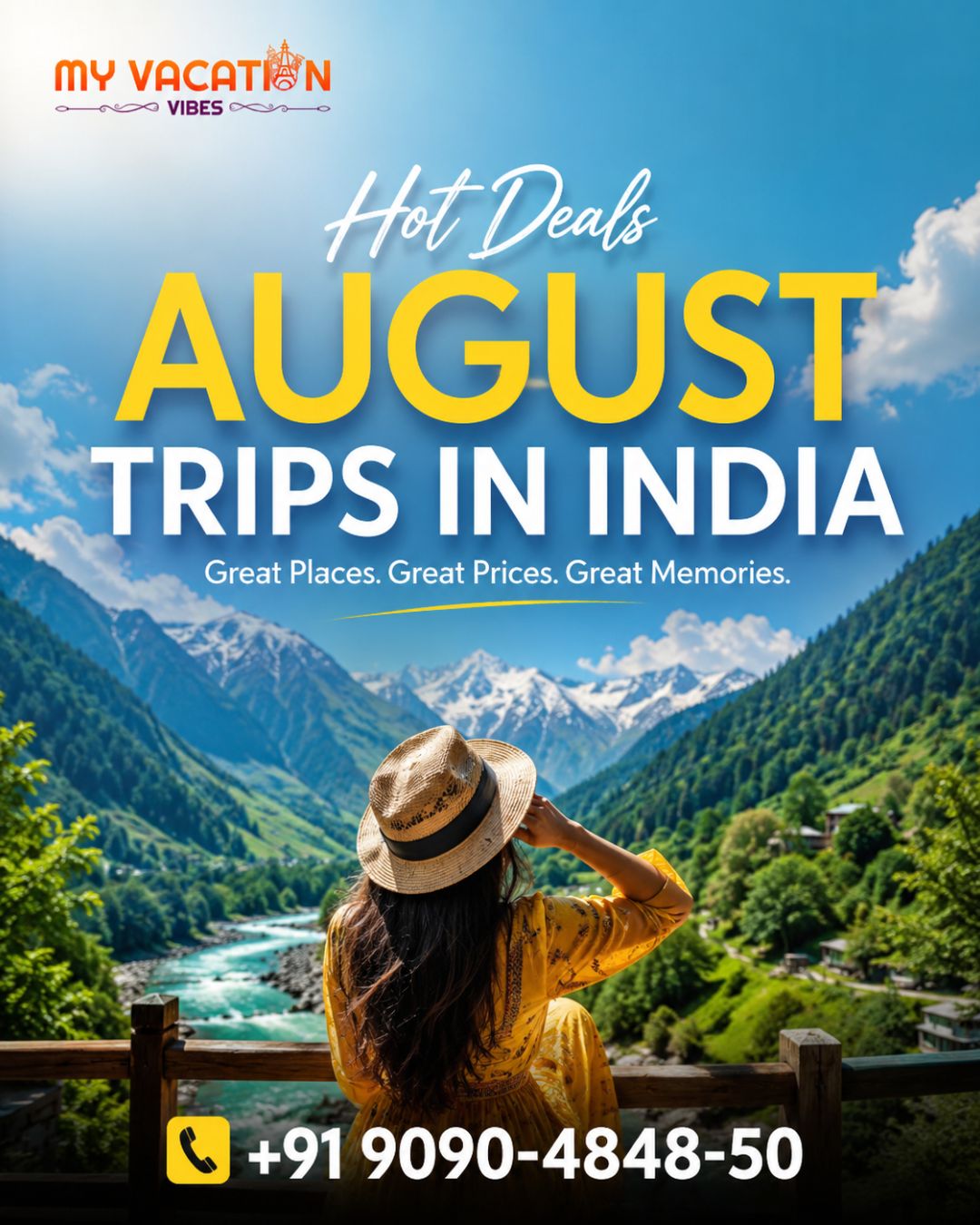  Hot Deals August Trips in India +91 9090-4848-50