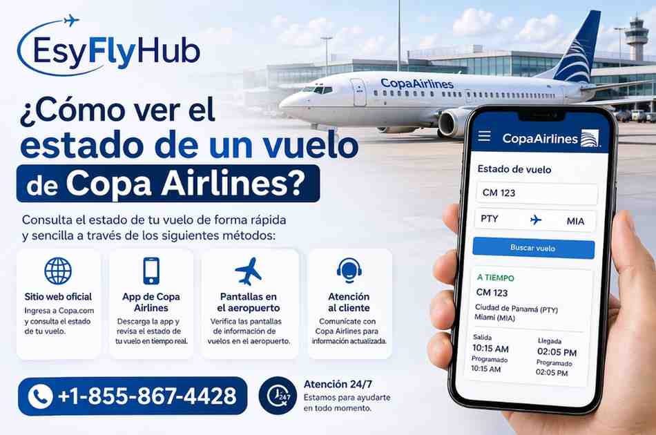  ¿Dónde consultar el estado de un vuelo de Copa Airlines en Panamá?