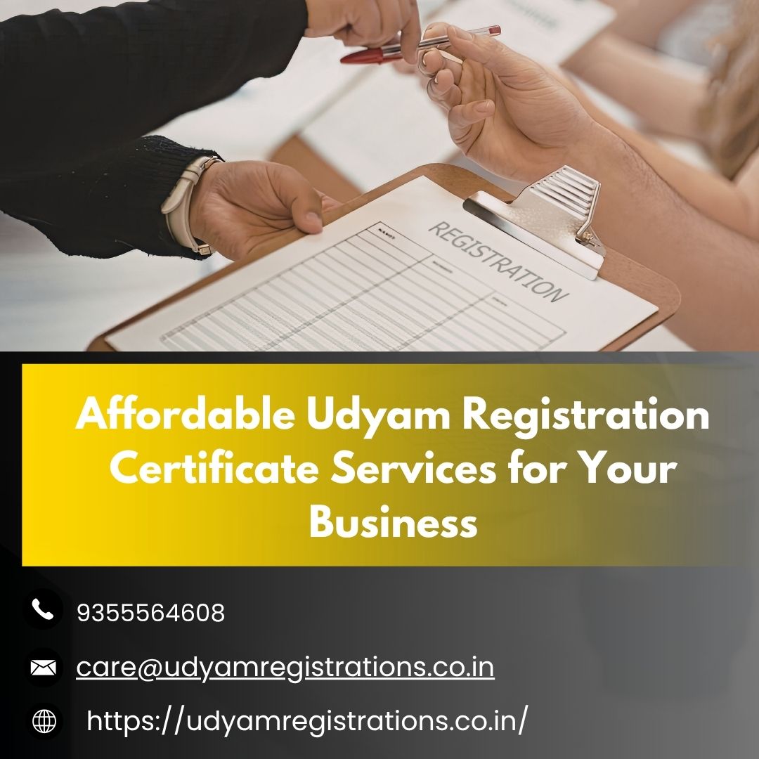  Affordable Udyam Registration Certificate Services for Your Business
