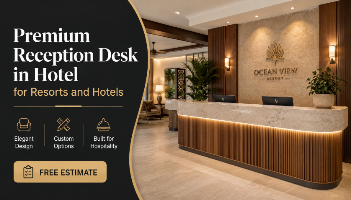  Premium Reception Desk in Hotel for Resorts and Hotels