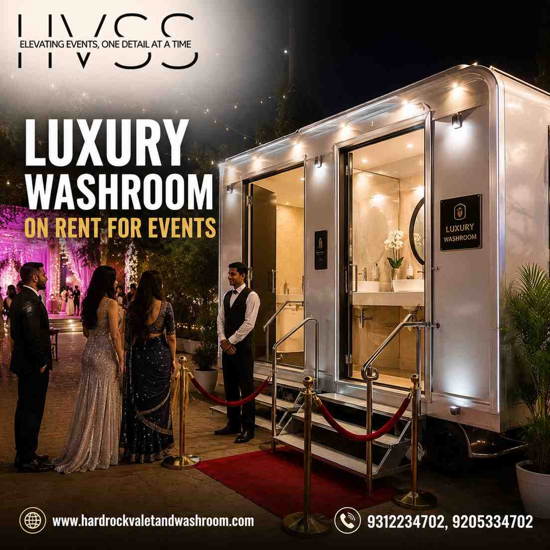  Luxury Event Washroom Trailer Rental