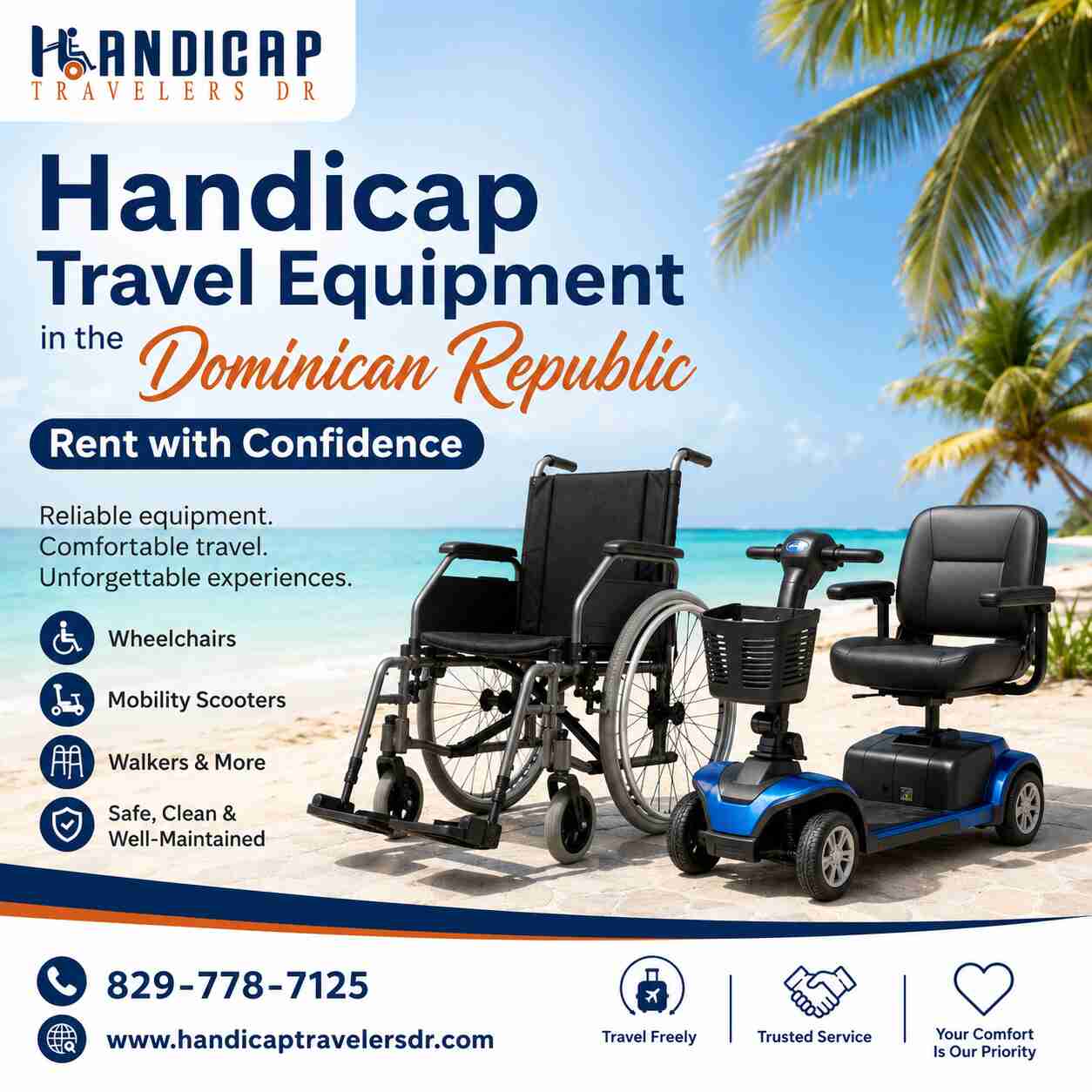  Handicap Travel Equipment in the Dominican Republic | Rent with Confidence
