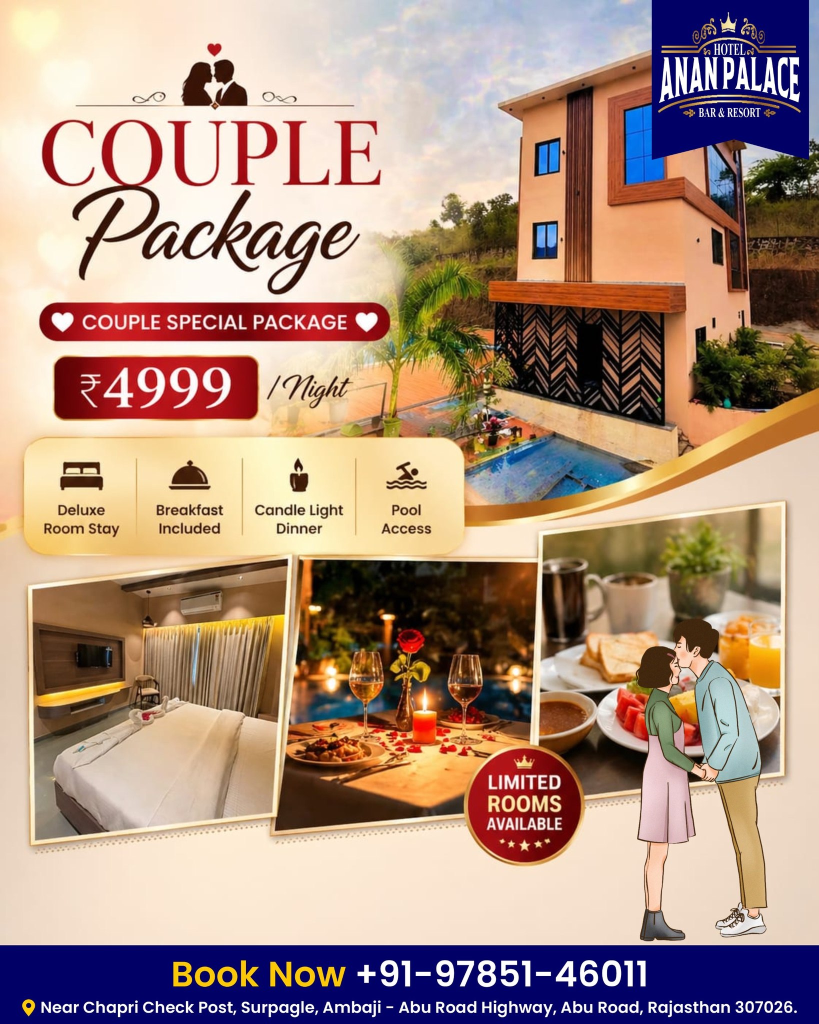 Enjoy Comfortable Stay, Fine Dining & Bar at Hotel Anan Palace, Abu Road