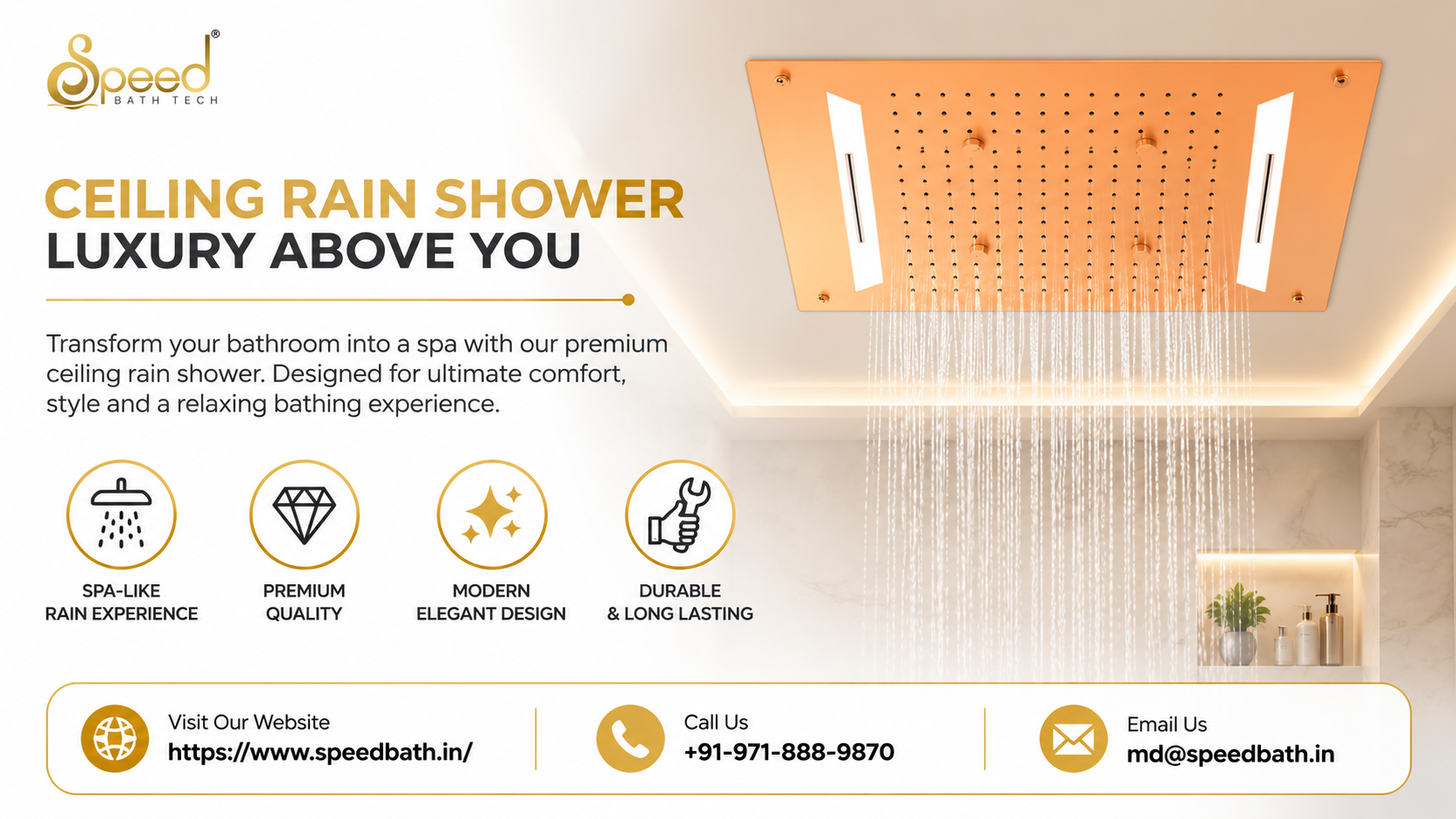  Ceiling Rain Shower Manufacturers in India