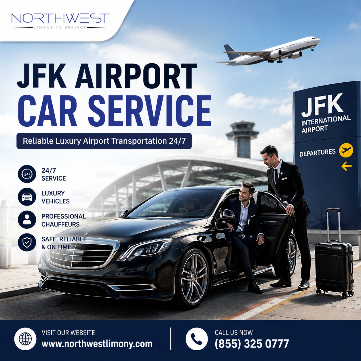  JFK Airport Car Service | Reliable Luxury Airport Transportation 24/7