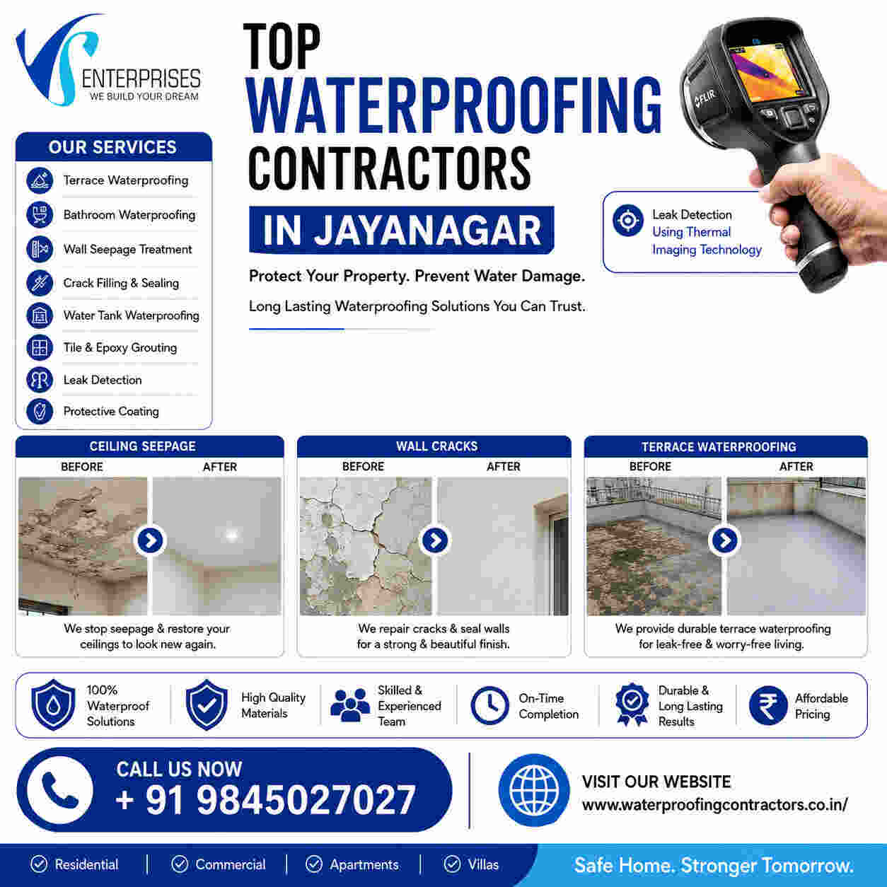  Top Waterproofing Contractors in Jayanagar