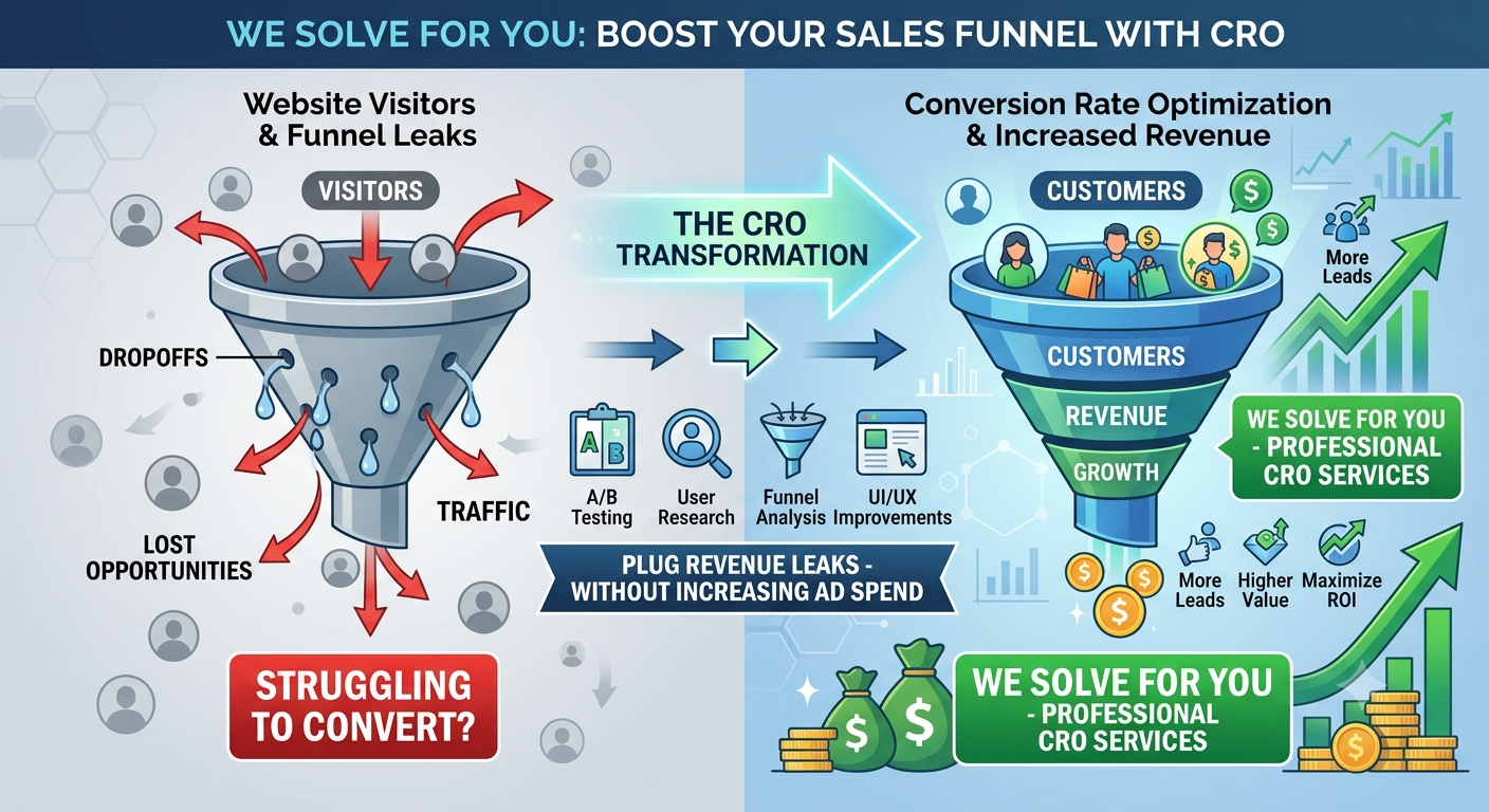  Conversion Rate Optimization (CRO) Services – Turn Website Traffic Into Revenue | New Delhi