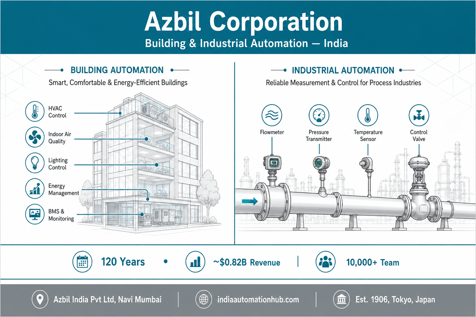  Azbil Corporation — Building & Industrial Automation Control Provider India