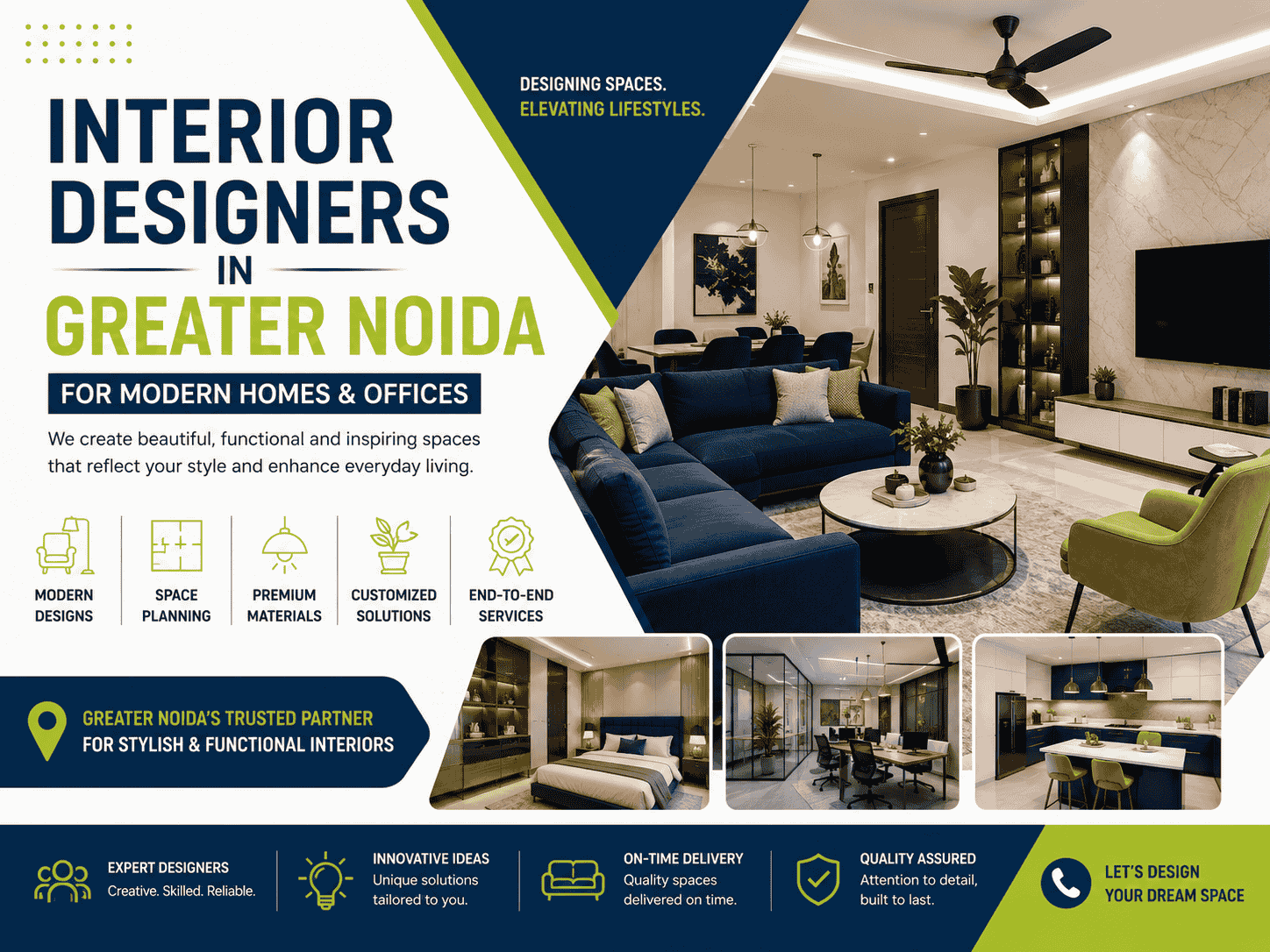  Top Interior Designers in Greater Noida for Modern Homes & Offices