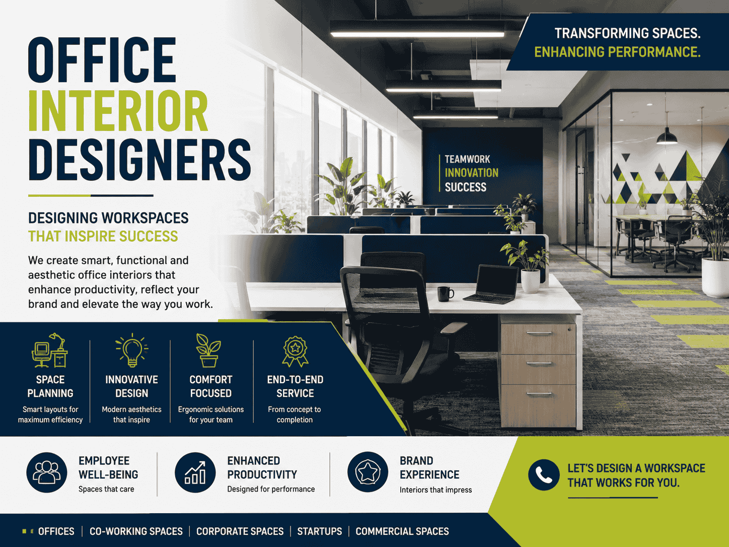 Professional Office Interior Designers for Modern Workspaces