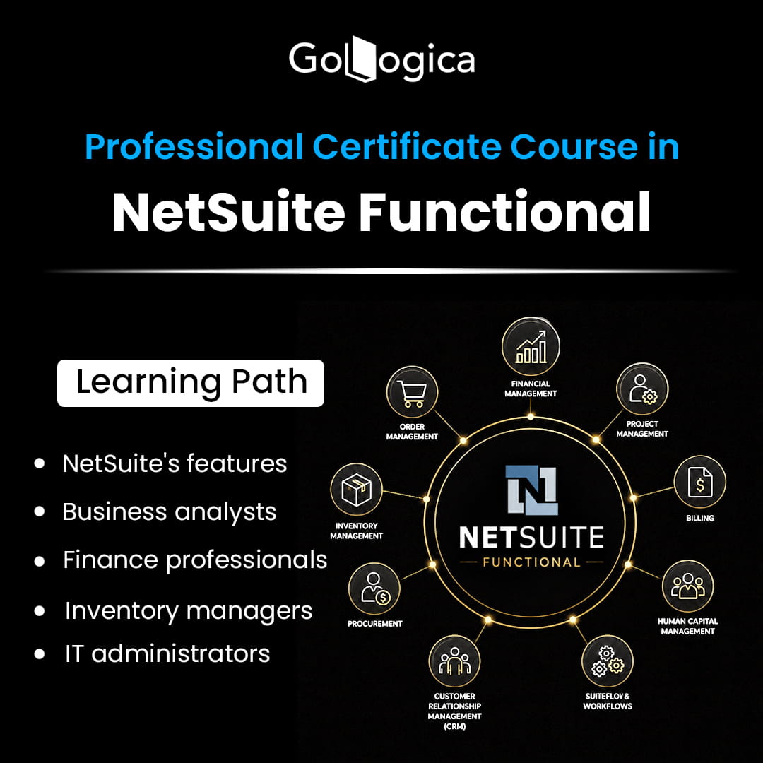  NetSuite Functional Online Training with Certification | Live Classes | GoLogica