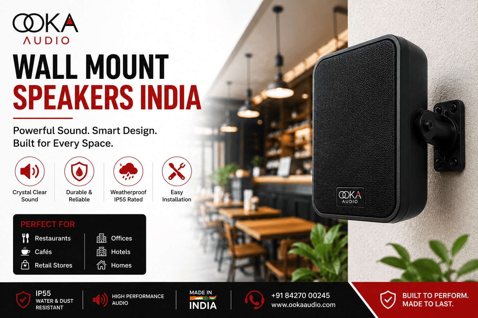  Wall Mount Speakers India | Premium Commercial & Home Audio Solutions