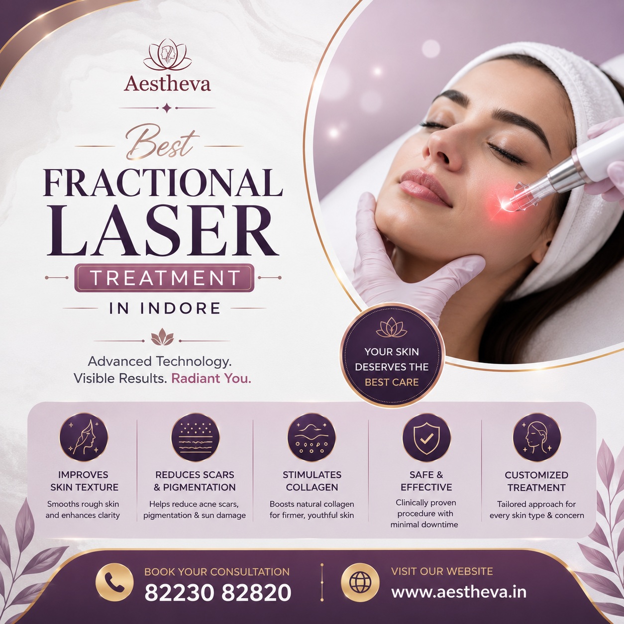  Fractional Laser Treatment in Indore - Aestheva