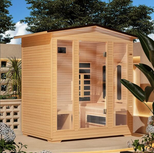  4 Person Outdoor Infrared Sauna | Full Spectrum Sauna