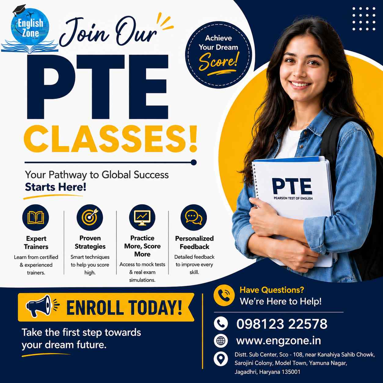  Professional pte coaching in yamunanagar for Better Exam Results
