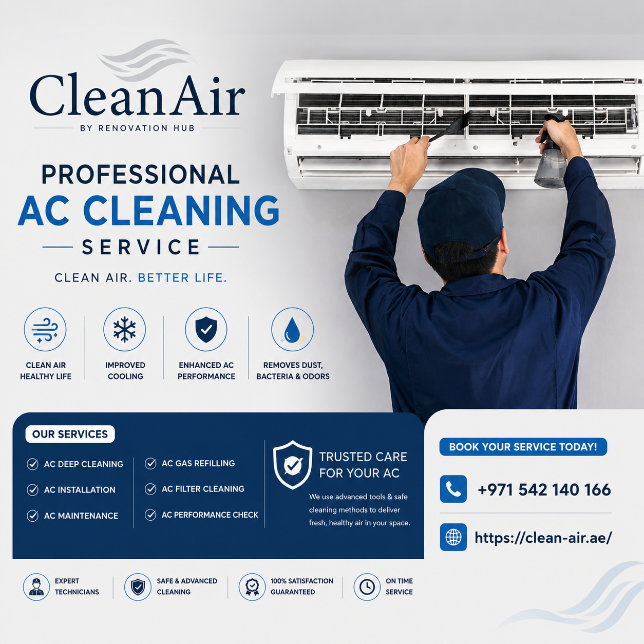  Deep AC Cleaning Service in Dubai for Healthier Indoor Air