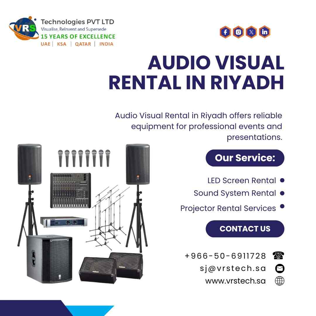  How Does Audio Visual Rental in Riyadh Support Events?
