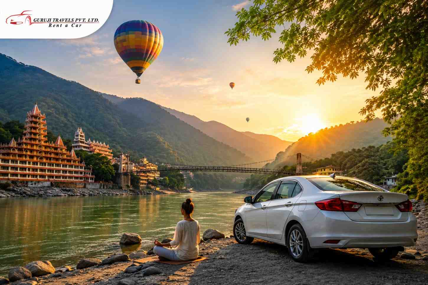  Delhi to Rishikesh Taxi for Yoga Retreats