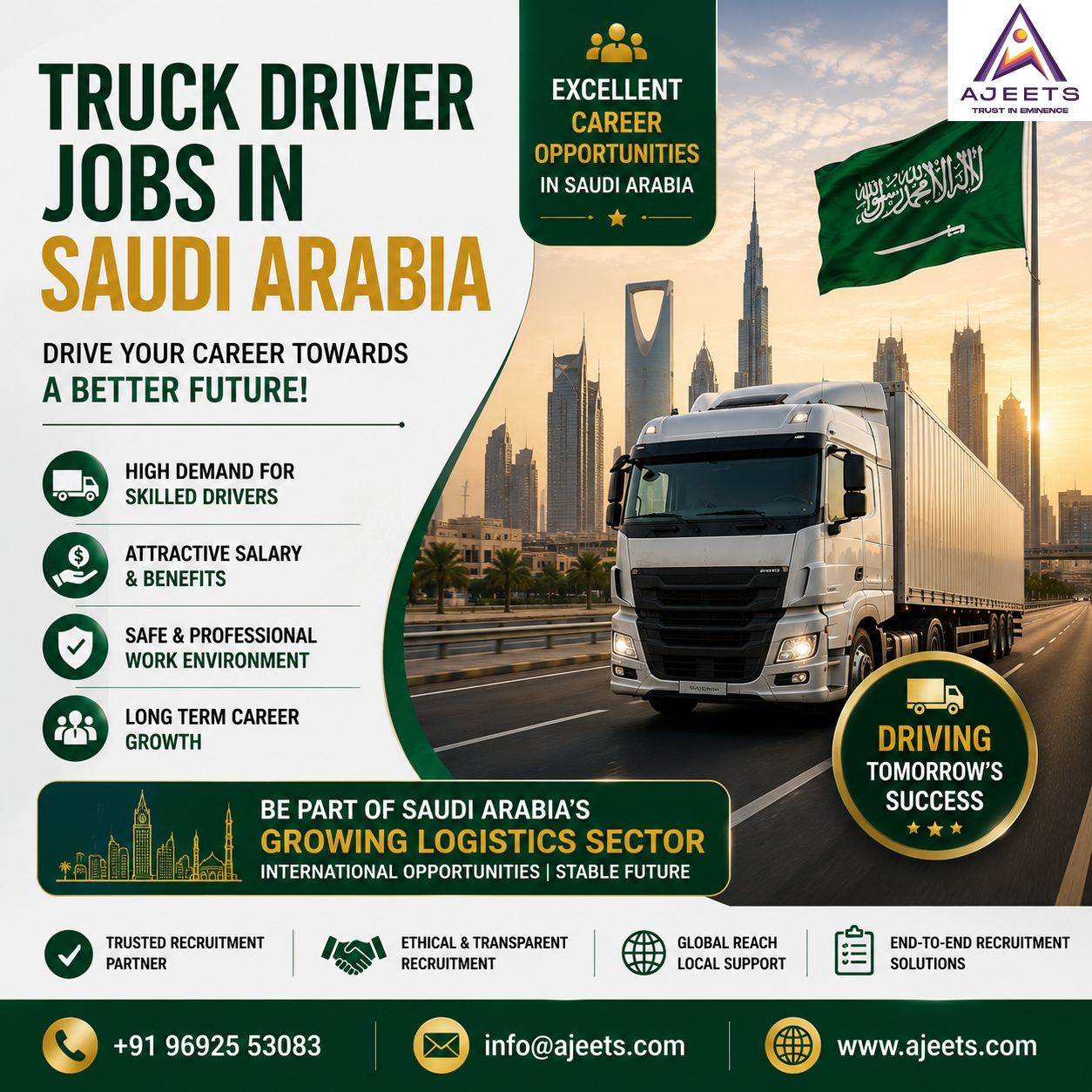  Truck Driver Jobs in Saudi Arabia – Excellent Career Opportunities