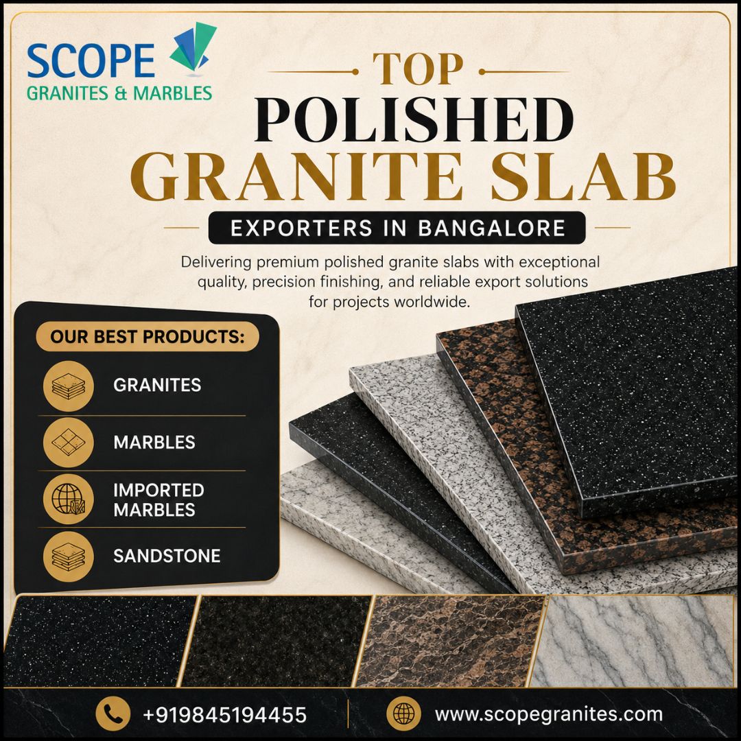  Top Polished Granite Slab Exporters in Bangalore