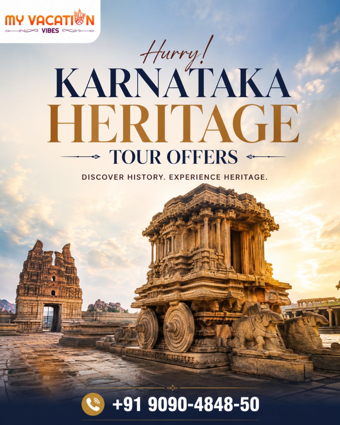  Hurry! Karnataka Heritage Tour Offers +91 9090-4848-50