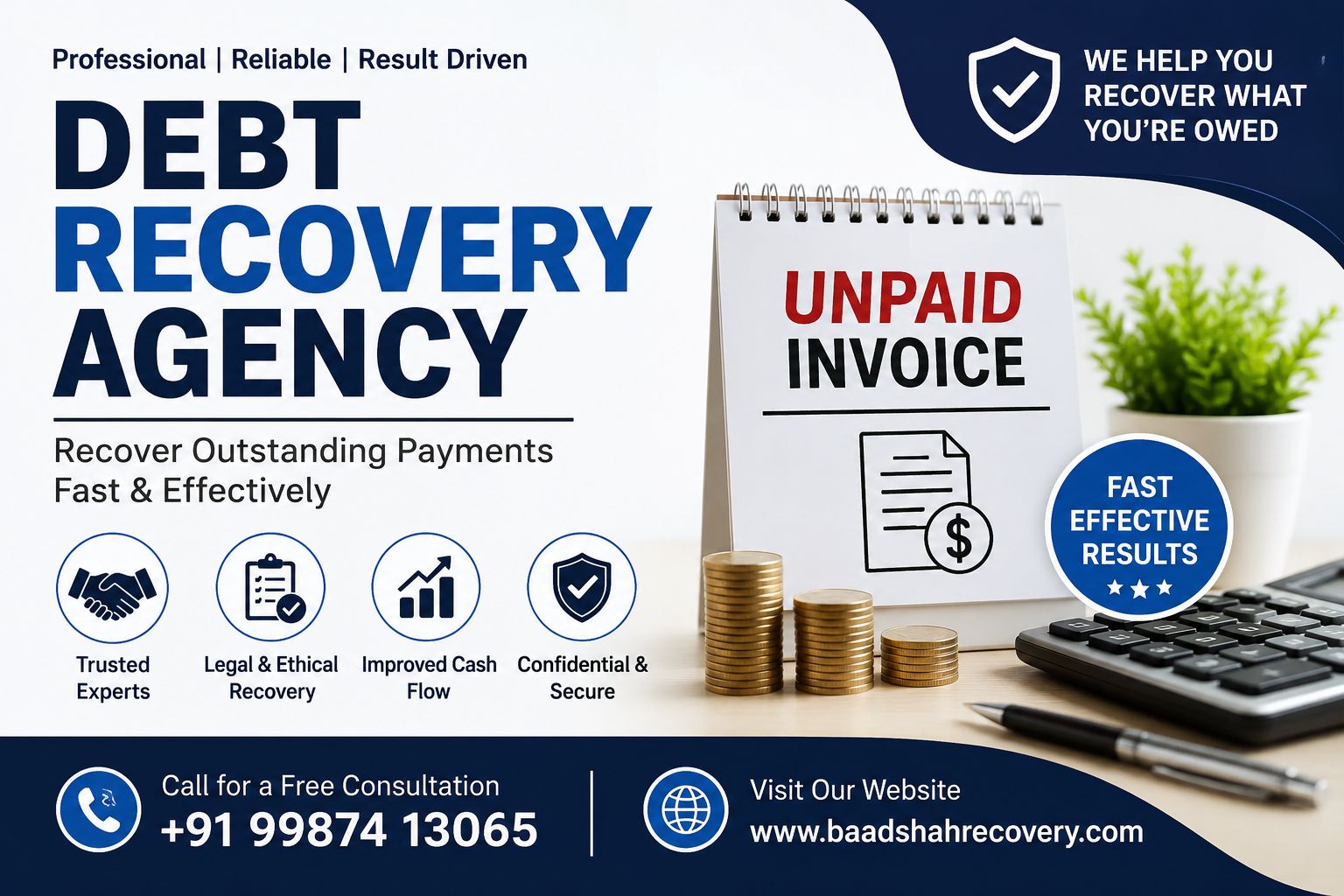 Fast & Effective Debt Recovery Agency for Unpaid Invoices - Baadshah Recovery Agency