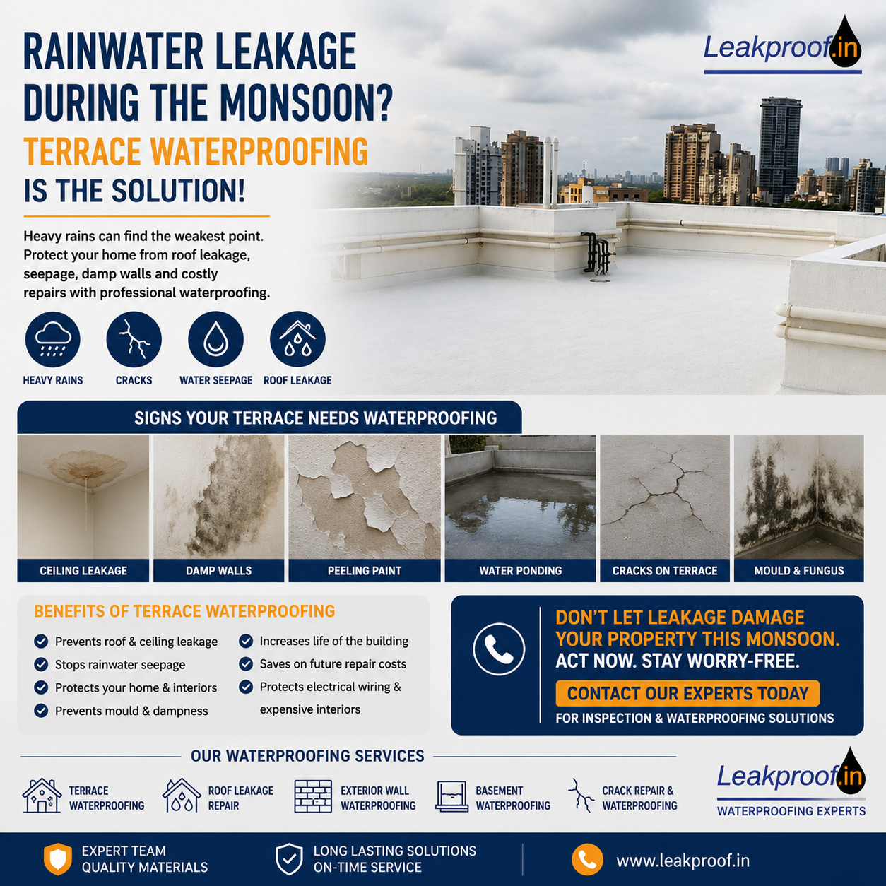  Rain water Leakage - Terrace Leakage Solutions