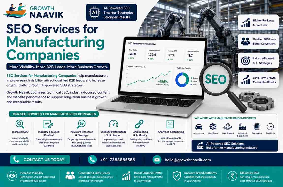  AI-Powered SEO Services for Manufacturing Companies