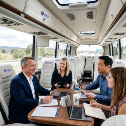  Executive Motor Coach for Roadshows & Multi-Stop Travel