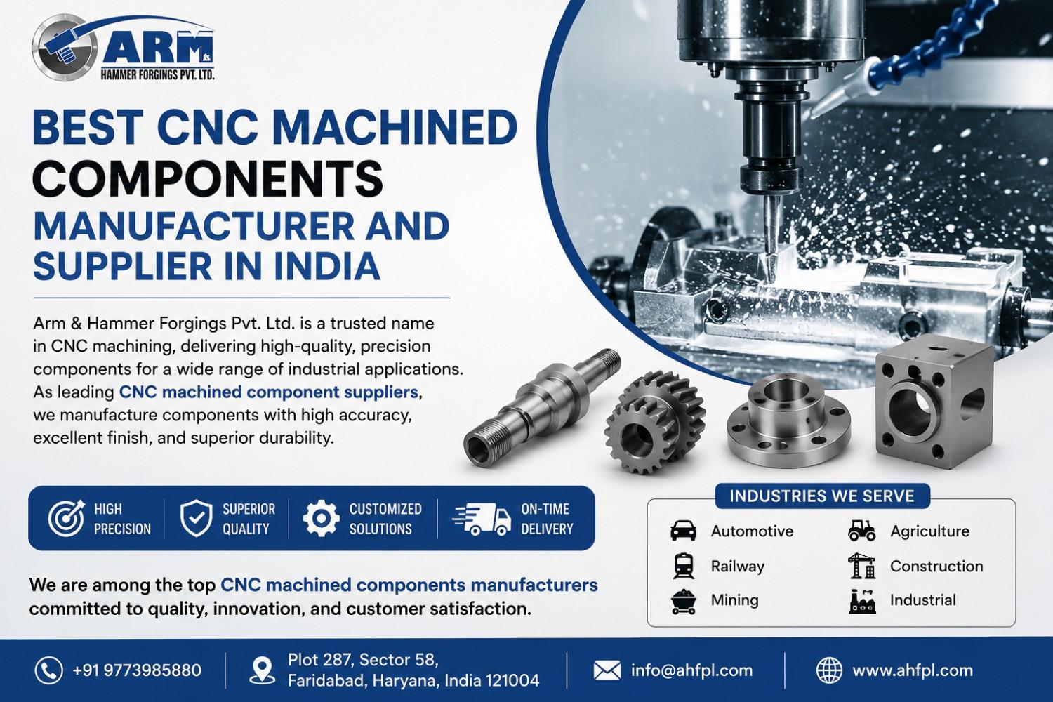  Best CNC Machined Components Manufacturer and Supplier in India